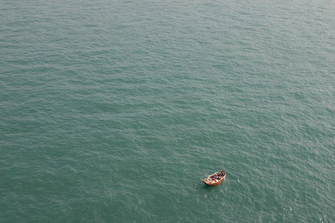 Men lost at sea for say it was a nice break from everything