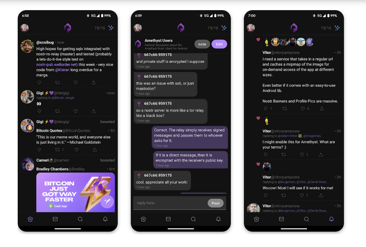 Amethyst v0.42.0: Private & Public Follow Lists