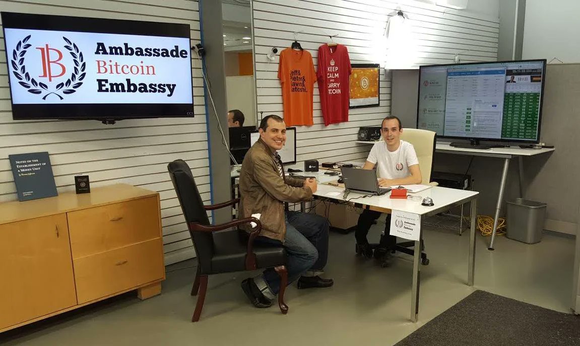 Bitcoin News on X: "Andreas Antonopoulos spotted at the Bitcoin Embassy in  Montreal, Quebec, Canada, in 2016. The now-shuttered Bitcoin Embassy was  also the site of the first #Bitcoin ATM installed in