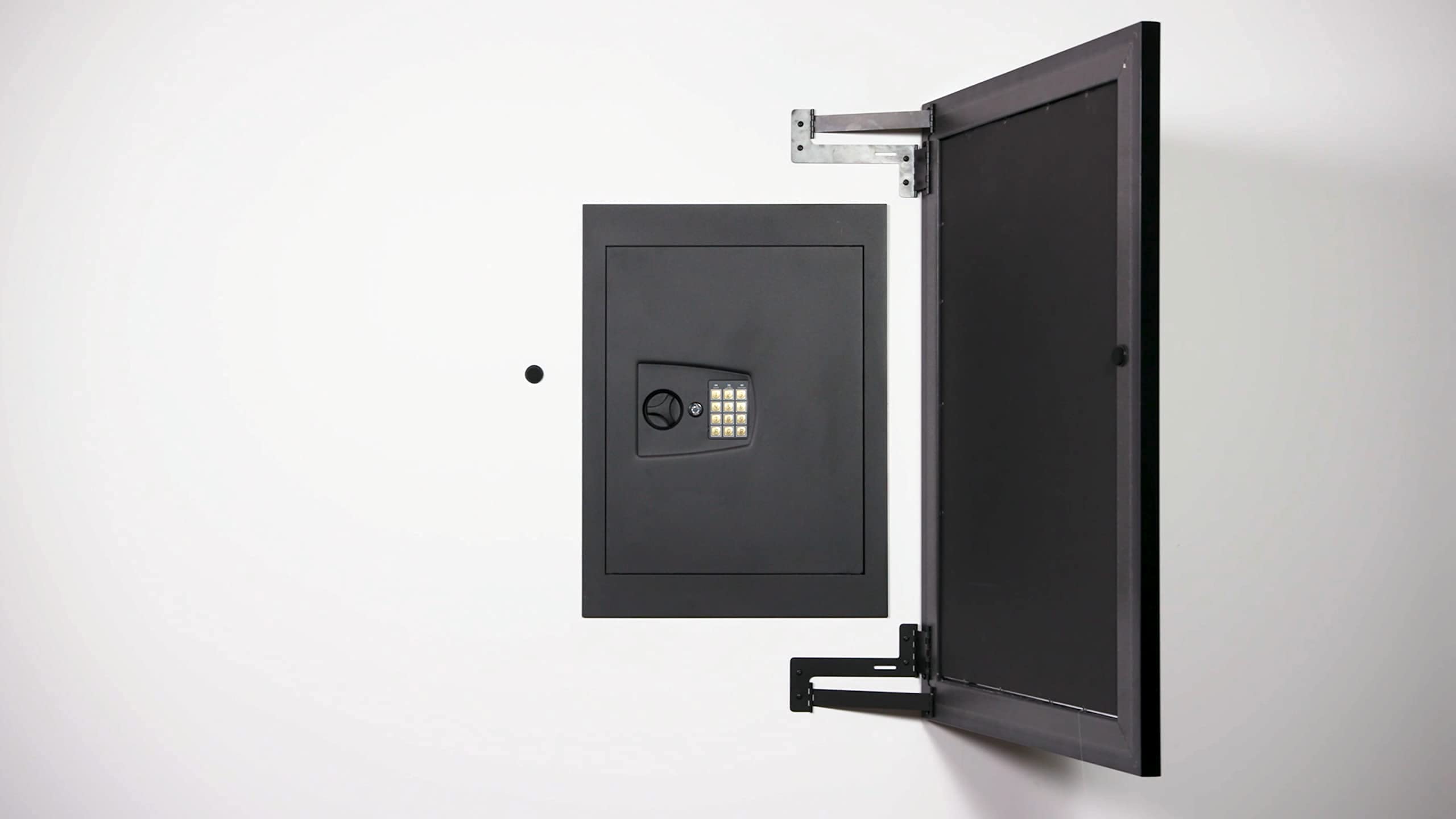 HiddenHinge - UNDETECTABLE Designed for Easily mounting a Picture Frame  Over a Wall Safe, Access Panel or in-Wall Storage Location., 9.03 x 0.18 x  ...