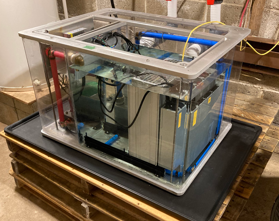 Heating a swimming pool with Bitcoin Miners