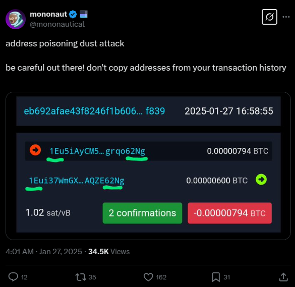 Beware of Bitcoin Address Poisoning Attacks: What You Need to Know