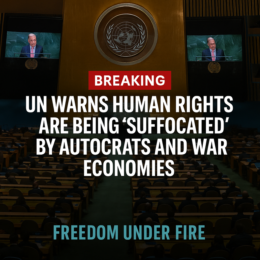 🔴 Breaking: UN Warns Human Rights Are Being “Suffocated” by Autocrats and War Economies