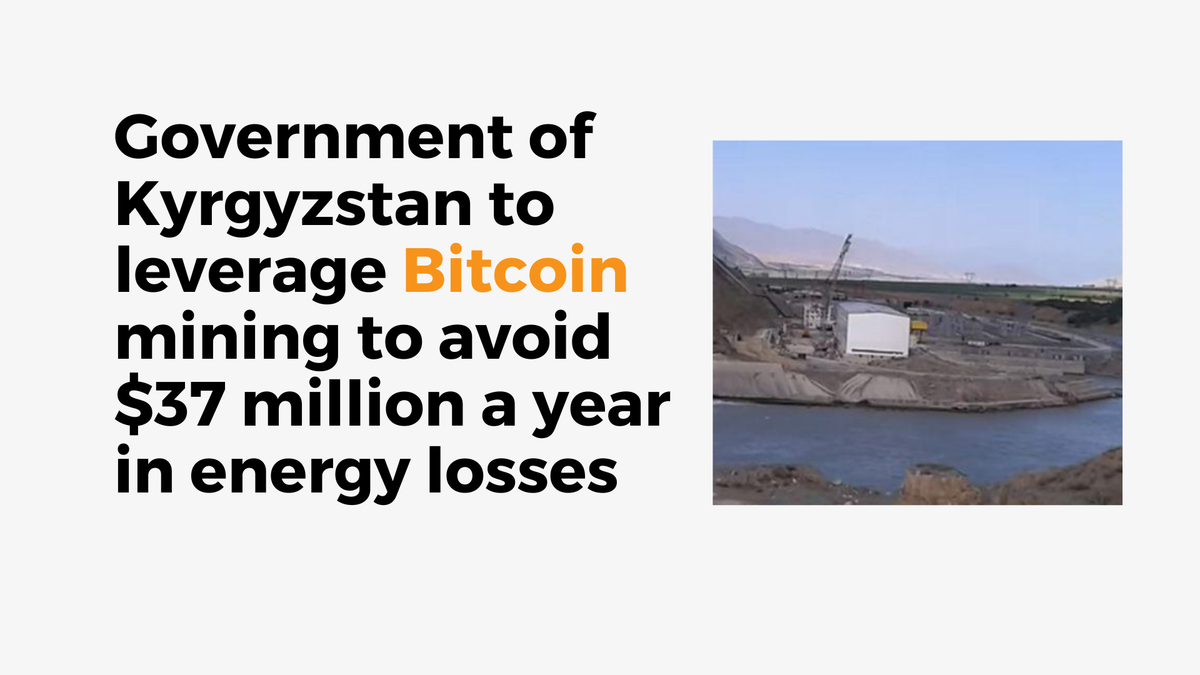 Government of Kyrgyzstan to leverage Bitcoin mining to avoid $37 million a year in energy losses