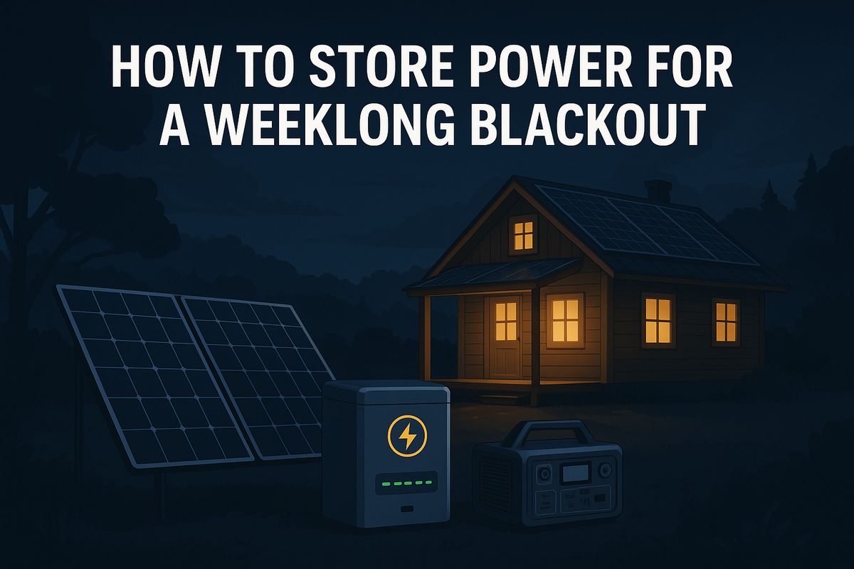 How to Store Power for a Weeklong Blackout