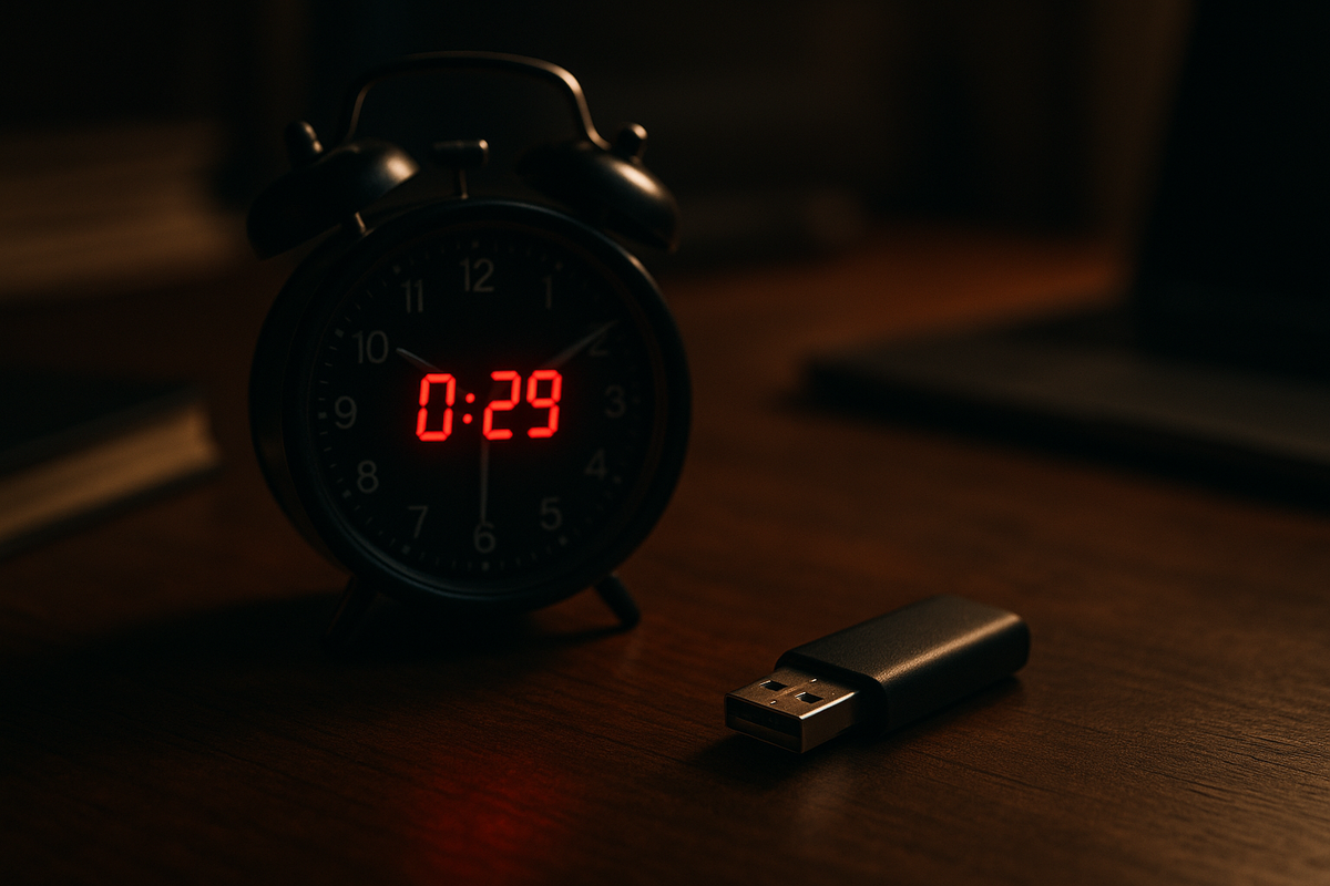 You Have 30 Minutes Before a Raid: Where Do You Hide Your USB Drive?