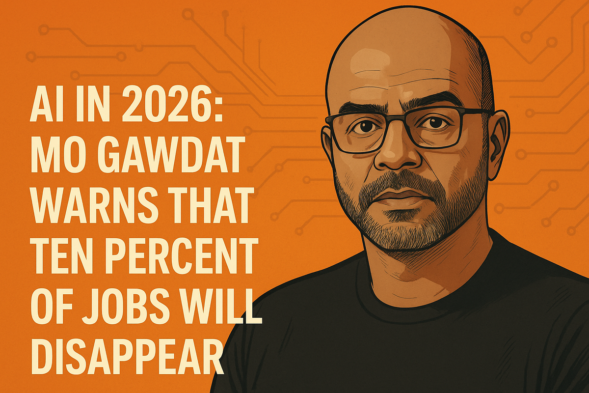 AI in 2026: Mo Gawdat Warns That Ten Percent of Jobs Will Disappear