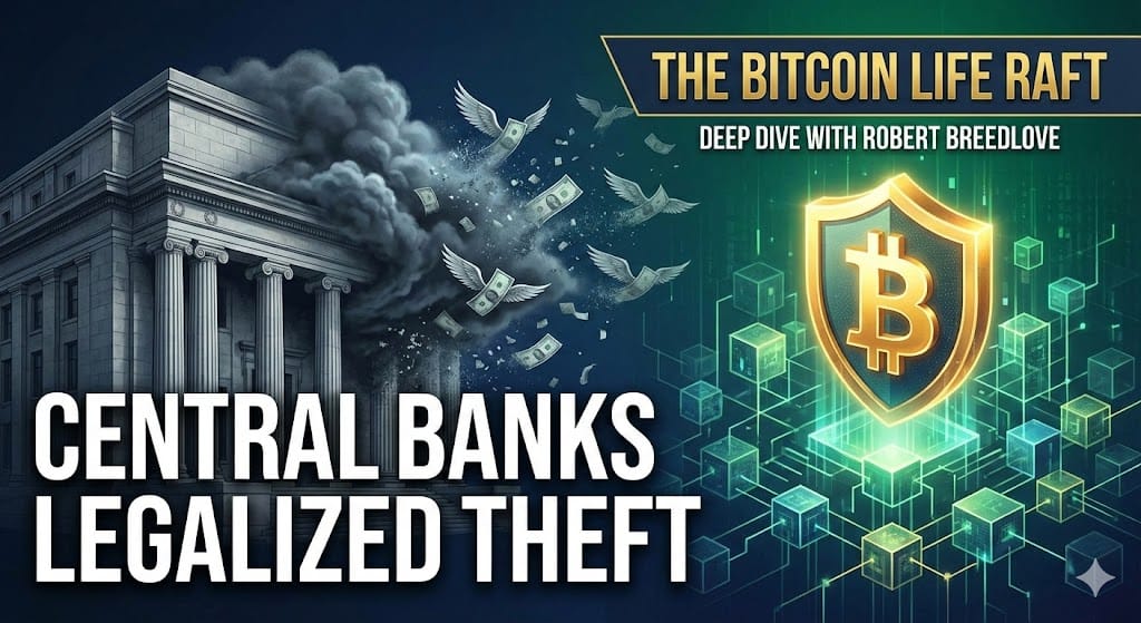 Central Banks, "Legalized Theft," and the Bitcoin Life Raft: Deep Dive with Robert Breedlove
