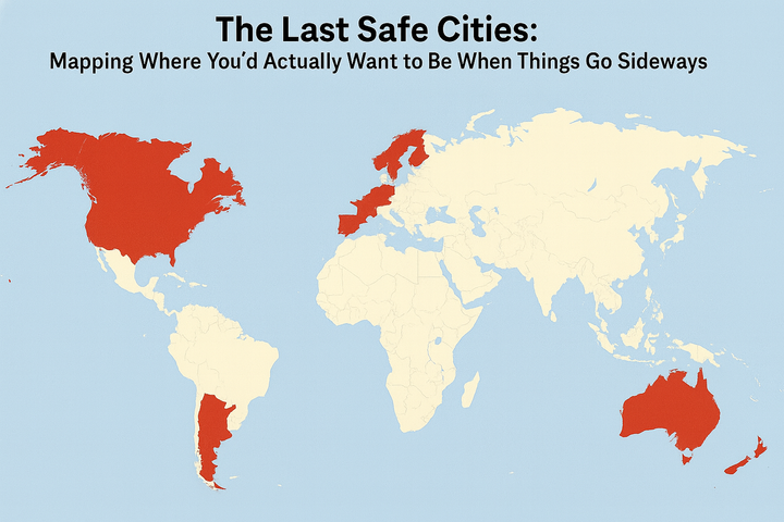 The Last Safe Cities: Mapping Where You’d Actually Want to Be When Things Go Sideways