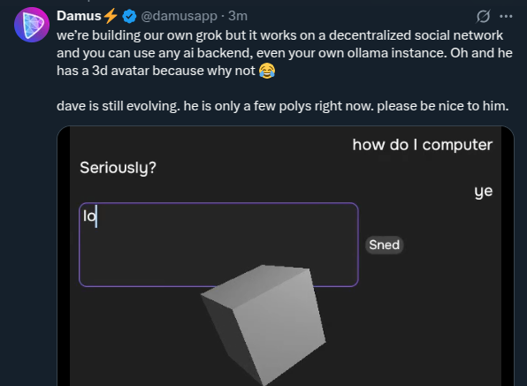 Damus is integrating a Grok-Inspired AI Agent into the Nostr Ecosystem