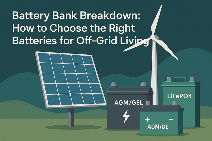 Battery Bank Breakdown: How to Choose the Right Batteries for Off-Grid Living